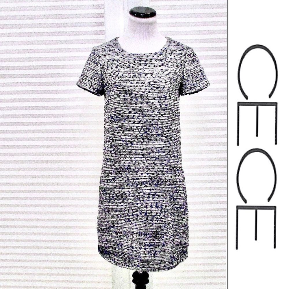 CeCe Tweed Shift Dress